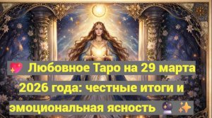 💖 Любовное Таро на 29 марта 2026 года: честные итоги и эмоциональная ясность 🔮✨