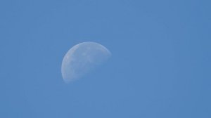 Дневная Луна. Загадочна и прекрасна