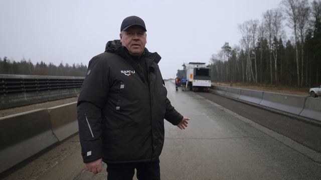 Трасса М1. Новый этап дорожных работ с техникой ТЕХБАЗА