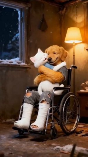 Кошку обманул хитрый бездомный кот . #мультик #заработок #нейросеть #рек