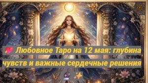 💖 Любовное Таро на 12 мая: глубина чувств и важные сердечные решения 🔮✨