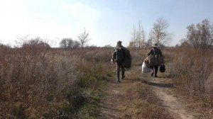 Осенняя Охота на Уток.\\ Живем три дня на болоте , настреляли Уток. \\  Часть 1.