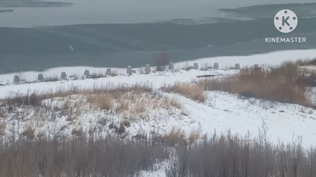 Ледовая обстановка на Волге,на 23.12.2025г.Район Новоульяновска. смотреть онлайн