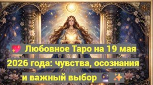 💖 Любовное Таро на 19 мая 2026 года: чувства, осознания и важный выбор 🔮✨