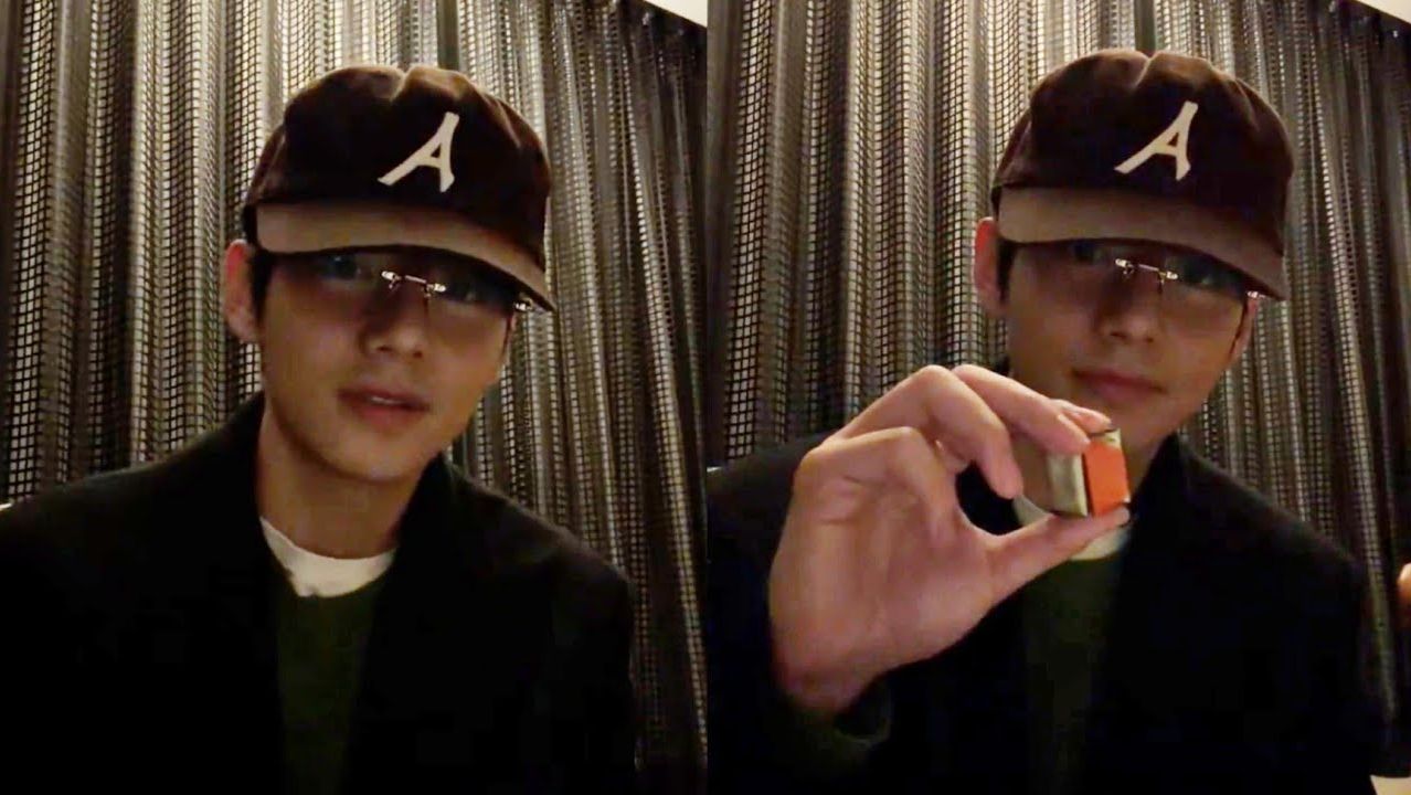 Редкий прямой эфир Тэхёна на русском на Weverse🔴! Очки V и секретный неоновый образ. смотреть онлайн