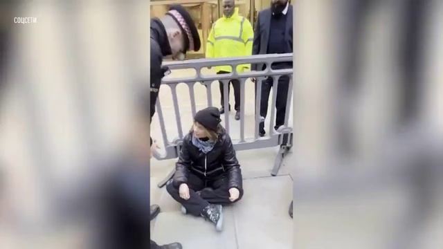 Лондонская полиция арестовала Грету Тунберг во время демонстрации в поддержку Палестины смотреть онлайн