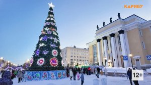 Новогодние огни зажглись на главной городской ёлке
