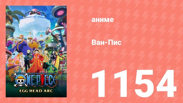 Ван Пис 1154 серия (аниме-сериал, 2025)