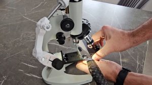 Магнитный стол и свет на "Микромед С-12"