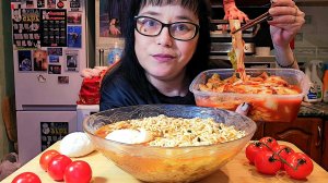 Мукбанг Hot spice 🔥 | Рамён острый, капуста Кимчи | Обжор Асмр