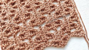 Шикарный ажурный узор спицами для вязания в стиле "бохо"