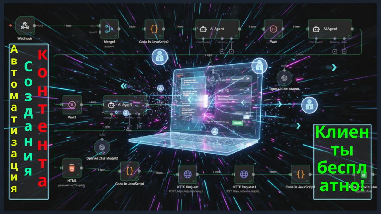 Как найти 200 клиентов бесплатно: n8n + AI + автоматизация.