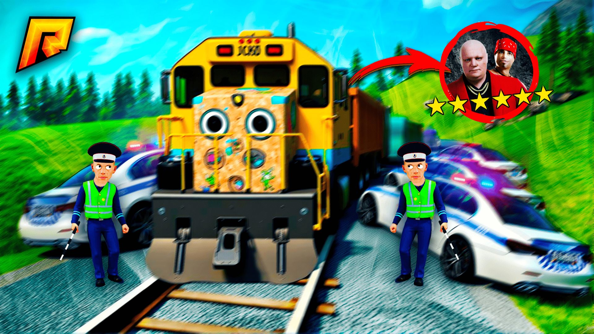 СПРЯТАЛ ПРЕСТУПНИКОВ В ПОЕЗДЕ КОТОРЫЙ НЕВОЗМОЖНО ОСТАНОВИТЬ?! УГАР на РАДМИР РП смотреть онлайн