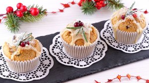 🌟🎄Ароматные Новогодние кексы за полчаса! Маффины с секретным ингредиентом "Вишня в шоколаде"🎄💫