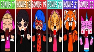 INCREDIBOX SPRUNKI ВСЕ БОНУСНЫЕ СПРУНКИ ФАЗА 2 | МАША И МЕДВЕДЬ | УЭНСДЕЙ | ЛЕДИ БАГ