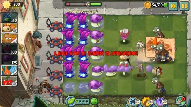 Plants vs. Zombies 2 - Modern day - Day 2: Moonflower смотреть онлайн