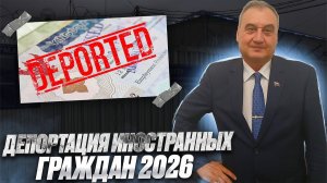 Депортация 2026 иностранных граждан в РФ!