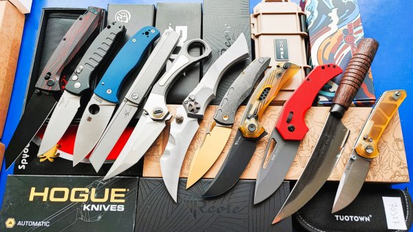 НОВОГОДНЯЯ Распаковка 4200$ супер ножи! #unboxing #edc #fishing #hunting #knife #super #survival