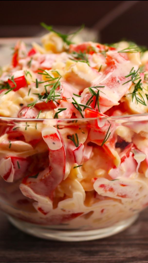 Салат «Красное море» с крабовыми палочками