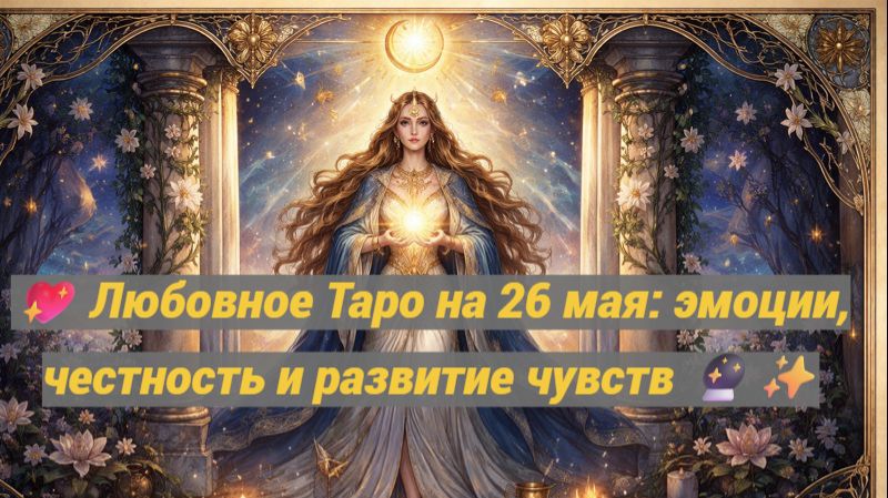 💖 Любовное Таро на 26 мая: эмоции, честность и развитие чувств 🔮✨