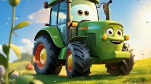 Зелёный трактор