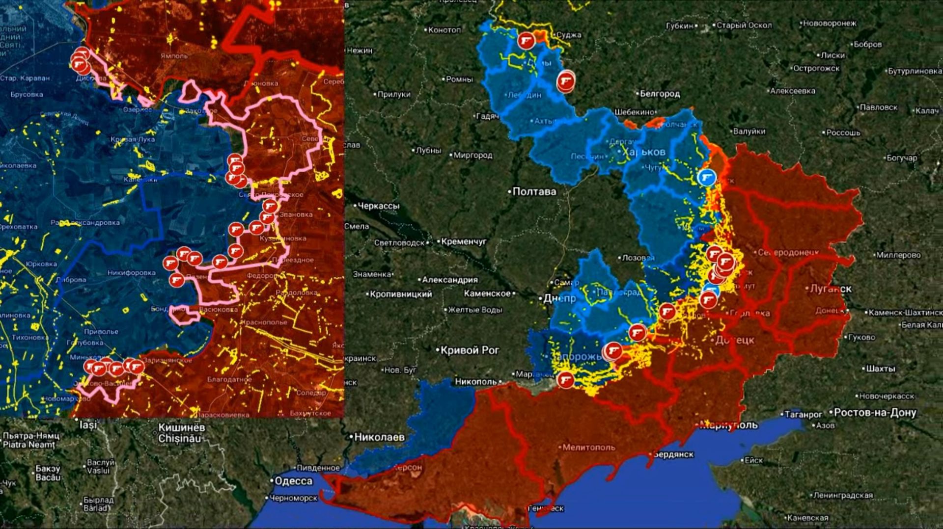 23.12.2025 Карта боевых действий. Обстановка на фронте смотреть онлайн