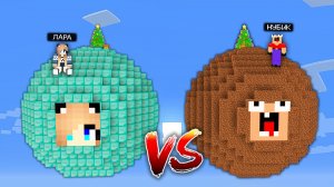 ПЛАНЕТА НУБА ПРОТИВ ПЛАНЕТЫ ДЕВУШКИ ПРО В МАЙНКРАФТ! | Глазастая Морда Minecraft