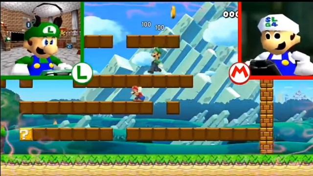 Луиджи играет в SUPER LUIGI MAKER 2 Ft. Слг4 (ОСТОРОЖНО, ТУТ МАТЫ) смотреть онлайн