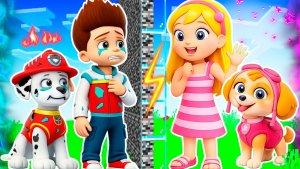 😱 РАЙДЕР и МАРШАЛ УСТРОИЛИ ТРОЛЛИНГ СКАЙ ЩЕНЯЧИЙ ПАТРУЛЬ в МАЙНКРАФТ PAW PATROL МУЛЬТИК