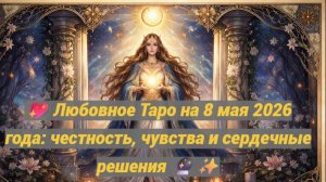 💖 Любовное Таро на 8 мая 2026 года: честность, чувства и сердечные решения 🔮✨