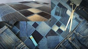 Ещё одна замечательная идея применения ненужных джинсов! Вторая жизнь старых вещей.