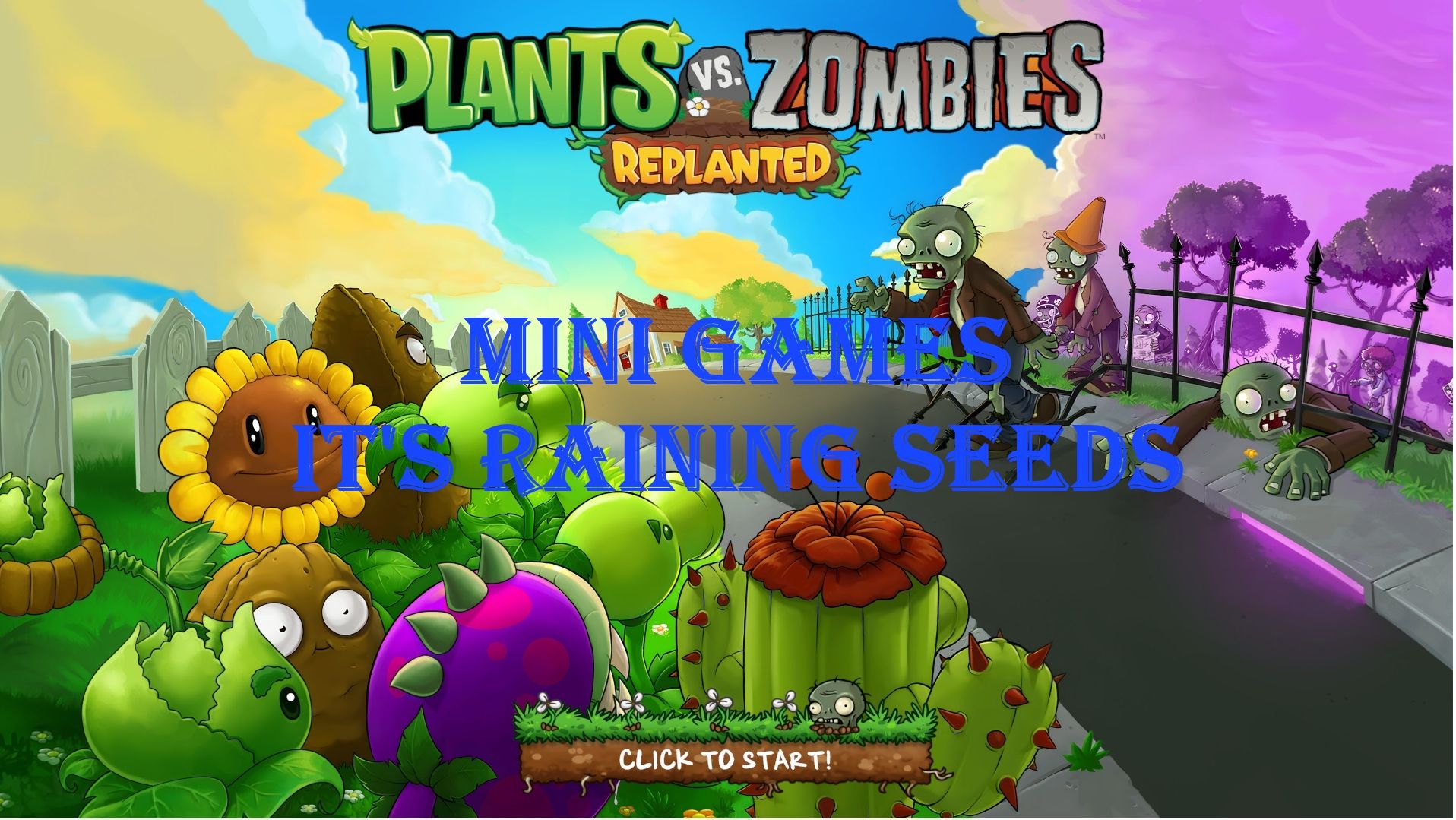 Зомби против растений! Plants vs Zombies: Replanted Mini games It’s Raining Seeds# Обучение! ПвЗ PvZ смотреть онлайн