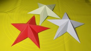 Оригами звезда. Объёмная звезда из бумаги. Как сделать звезду из бумаги