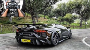 Lamborghini Aventador SVJ ｜ Forza Horizon 5 ｜ Steering Wheel Gameplay