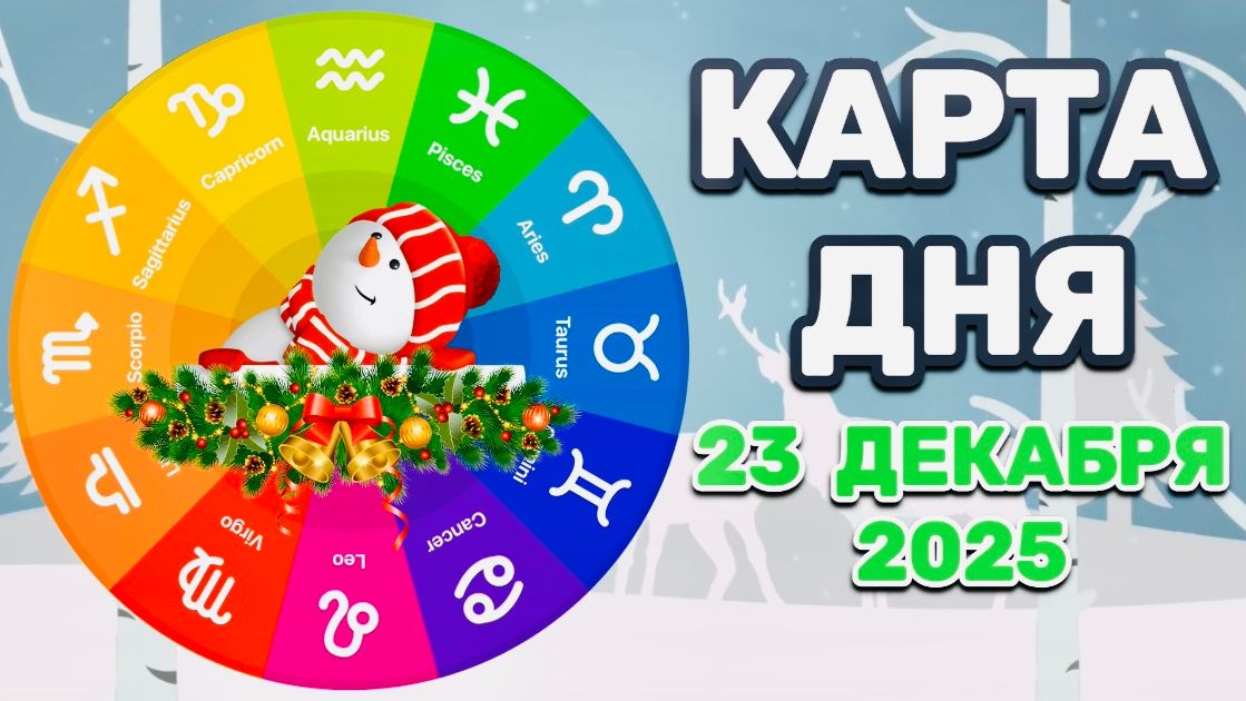 "КАРТА ДНЯ" на 23 ДЕКАБРЯ 2025 года (Оракул ЛЕНОРМАН)!!! смотреть онлайн