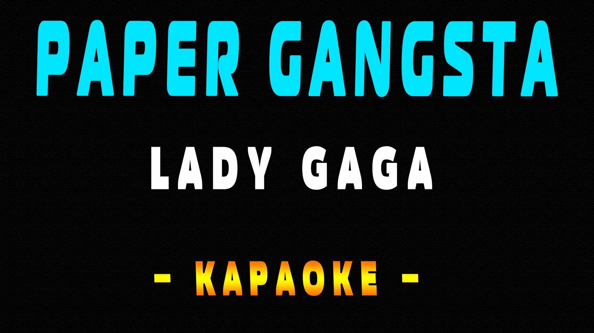 Караоке Paper Gangsta
