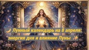 🌙 Лунный календарь на 8 апреля: энергия дня и влияние Луны ✨