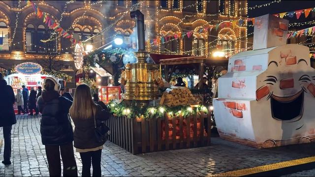 Рождество в Москве 2025 красивые огни и праздничные ярмарки 🎄✨ смотреть онлайн