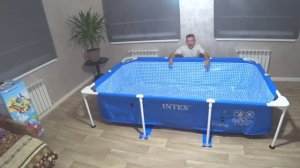 Распаковка и первая сборка каркасного бассейна