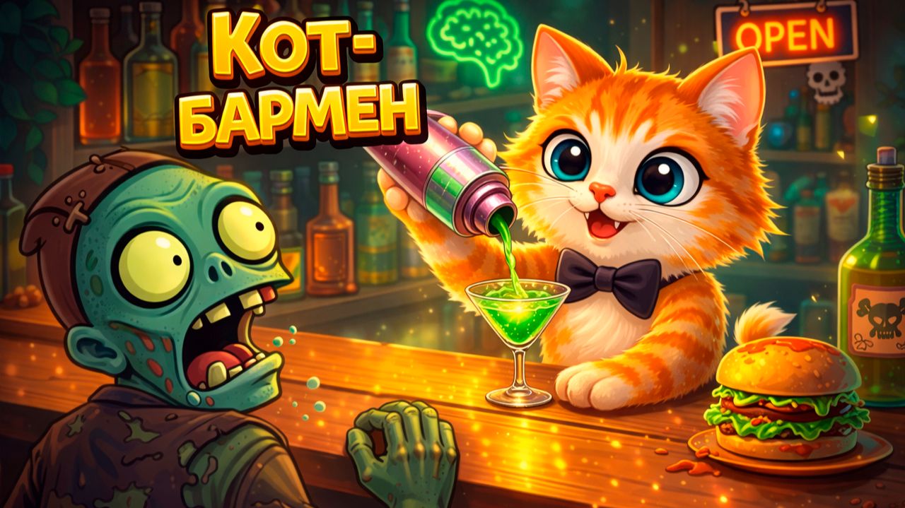 УСТРОИЛСЯ НА РАБОТУ В ЗОМБИ БАР 😱🍔 | Весёлый Кот