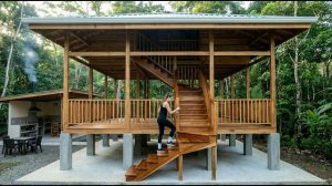 Молодая девушка построила уютную деревянную виллой, собственноручно за 115 дней. Бушкрафт