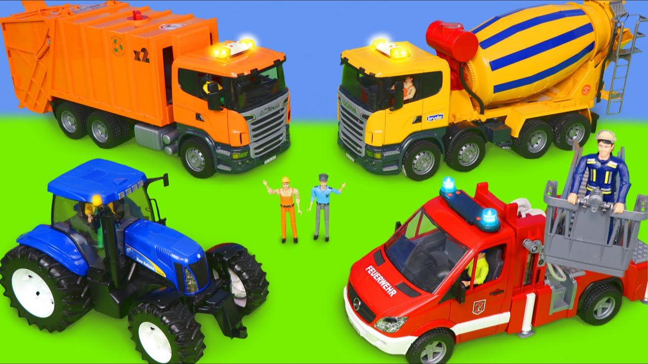 ДЕТСКИЙ МУЛЬТИК ПРО МУСОРОВОЗЫ. РАСПАКОВКА ИГРУШЕЧНЫХ МАШИНОК смотреть онлайн