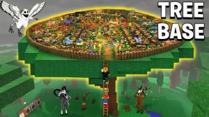 База на гигантском дереве в игре «99 ночей в лесу» Анимация