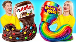 Жевательная Резинка vs Шоколадная Еда Челлендж | Удивительные Лайфхаки и Хитрости Multi DO Challenge