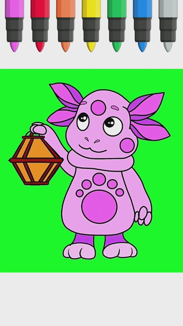 Как нарисовать Лунтика. Рисунки и раскраски для детей смотреть онлайн