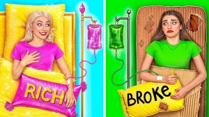 Богатая Девушка против Бедной в Больнице c Multi DO Challenge