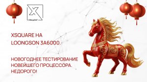 XSQUARE на Loongson 3A6000. Новогоднее тестирование новейшего процессора. Недорого!