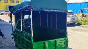 Тент защитный для грузового трицикла