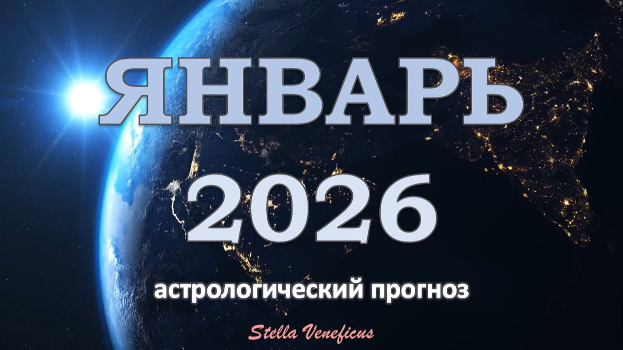 ЯНВАРЬ 2026 г. - ОБЩИЙ АСТРОЛОГИЧЕСКИЙ ПРОГНОЗ. НАЧАЛО ГОДА✨ смотреть онлайн