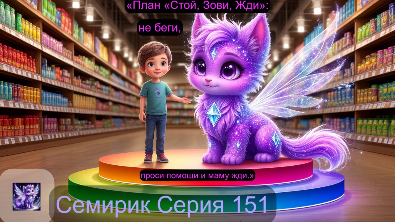 СЕРИЯ 151 СКАЗКА О ТОМ, КАК СЕМИРИК НАУЧИЛ СТЁПУ ПРАВИЛУ «СТОЙ, ЗОВИ, ЖДИ»